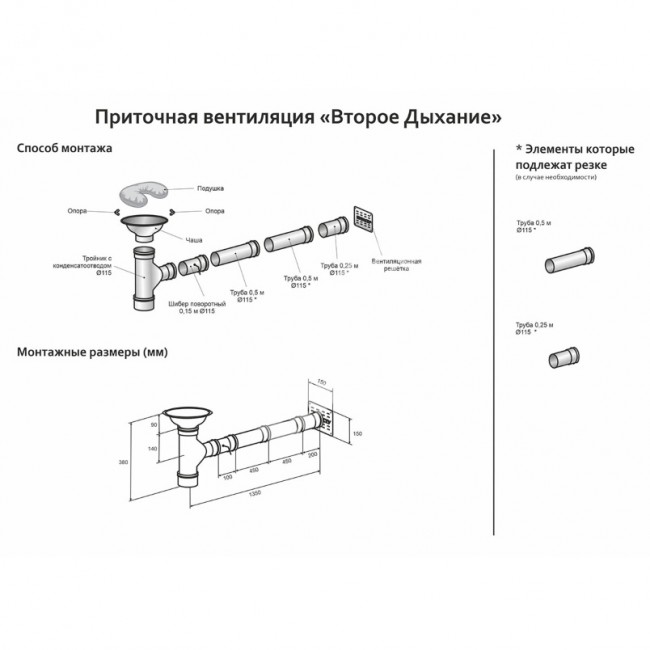 Система подачи воздуха для бани «Второе дыхание»